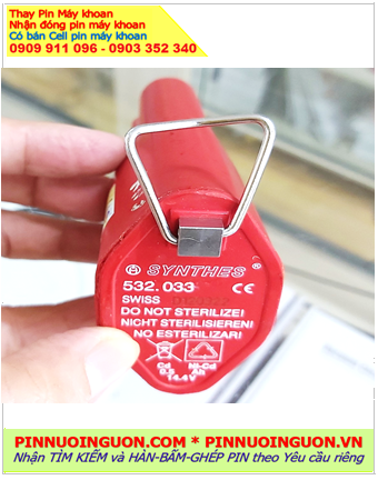 Pin máy khoan SYNTHES 532.033 Pin sạc NiMh 14.4v 2000mAh _Nhận đóng pin máy khoan SYNTHES 532.033 (NiMh 14.4v 2000mAh)